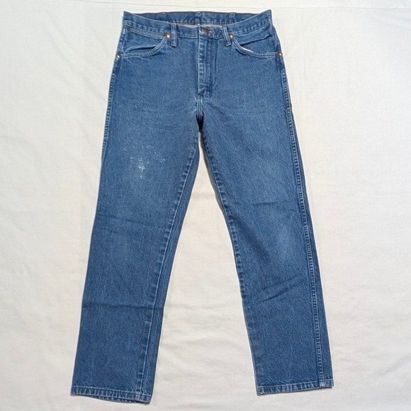 Wrangler Other - Wrangler 13MWZ Cowboy Cut Original Fit Jeans Blue Denim 33x32 Mens Straight Leg